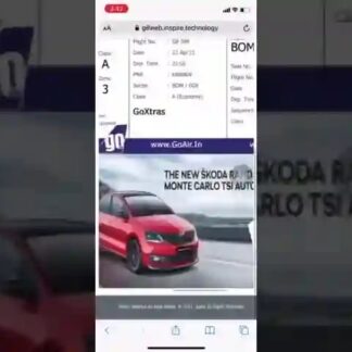 E-Boarding Pass & E-Ticket